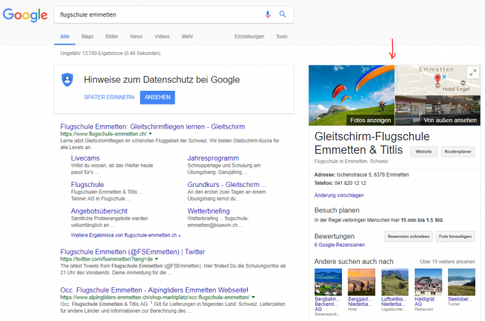 Google Brancheneintrag Google Brancheneintrag
