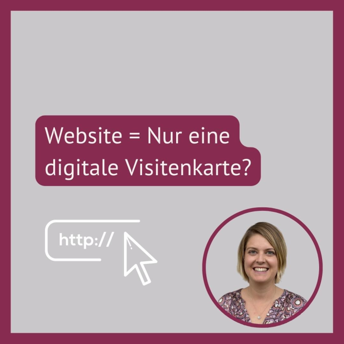 Website – digitale Visitenkarte? Website - digitale Visitenkarte?