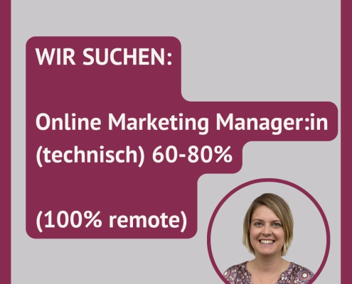 Online Marketing Manager:in (technisch) 60-80%