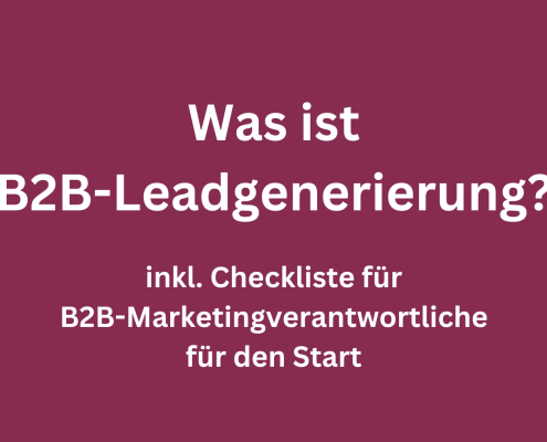 Was ist B2B-Leadgenerierung