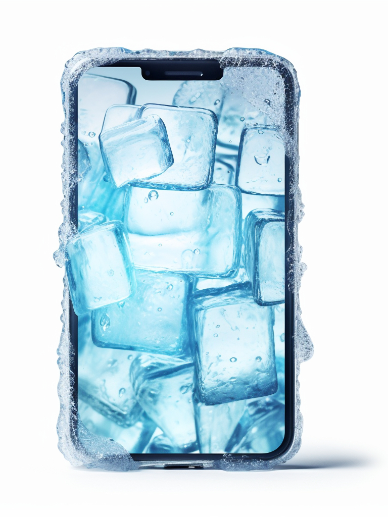 Eingefrorenes Handy