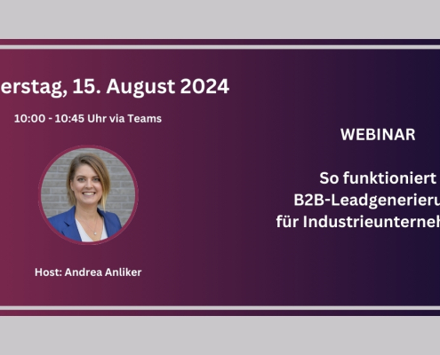Webinar B2B-Leadgenerierung für Industrieunternehmen August 2024